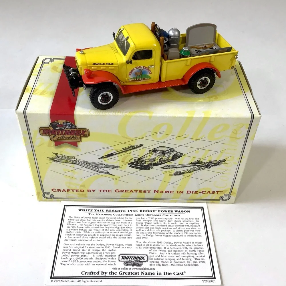 Matchbox Collectibles 1946 Dodge Power Wagon YYM38051 Great Outdoor 1:43 Diecast